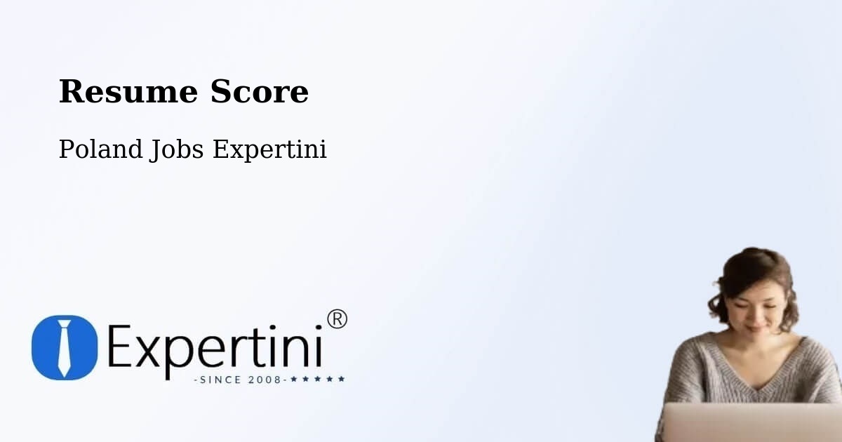 Resume Score & Job Description Match Tool – Cisek - Poland Jobs Expertini