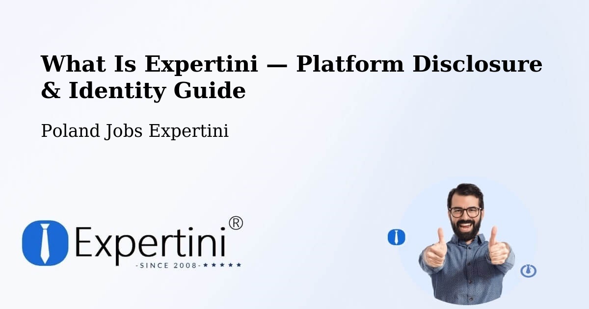 What Is Expertini — Platform Disclosure & Identity Guide – Cisek